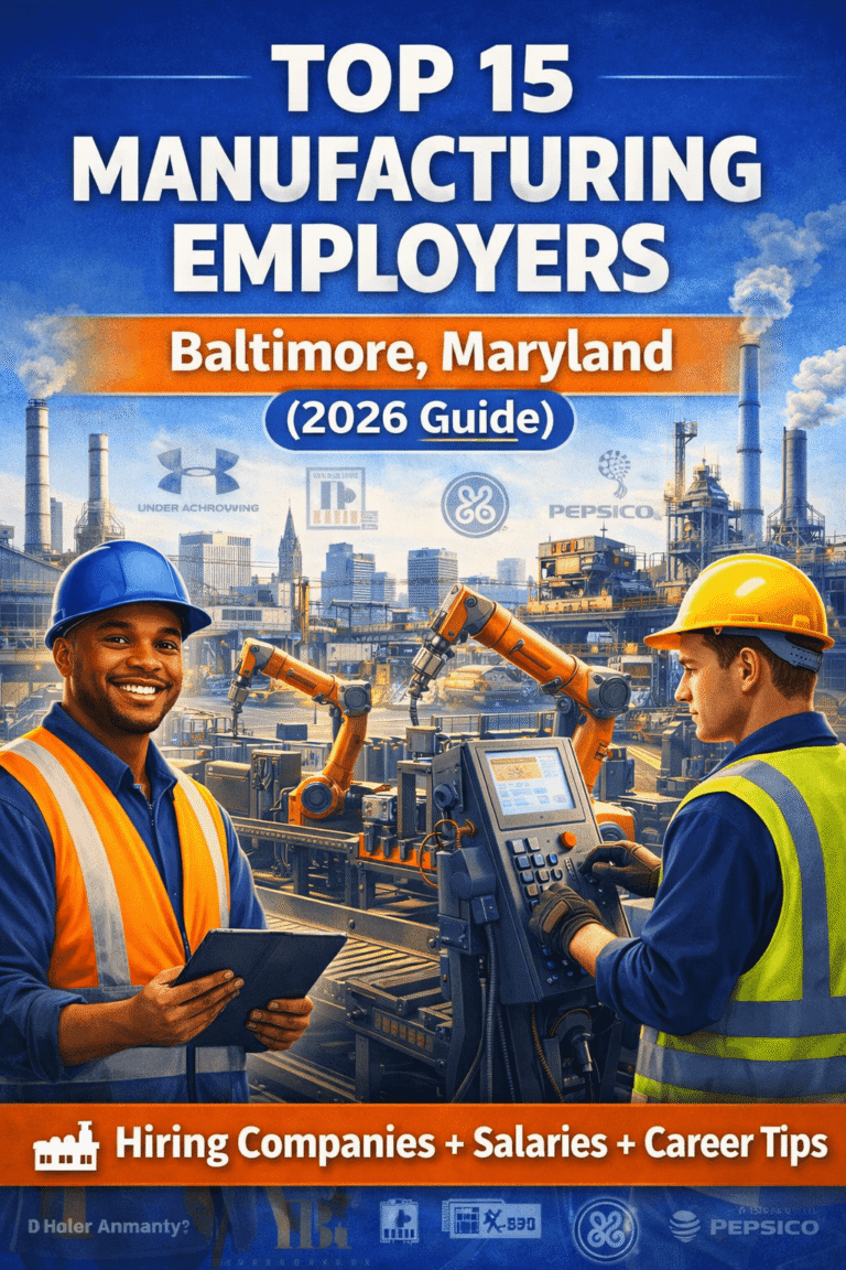 Top 15 Manufacturing Employers in Baltimore, Maryland
